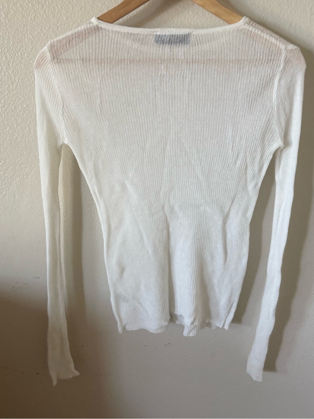 Women’s Long Sleeve Ribbed Knit Top - Picture 5 of 6